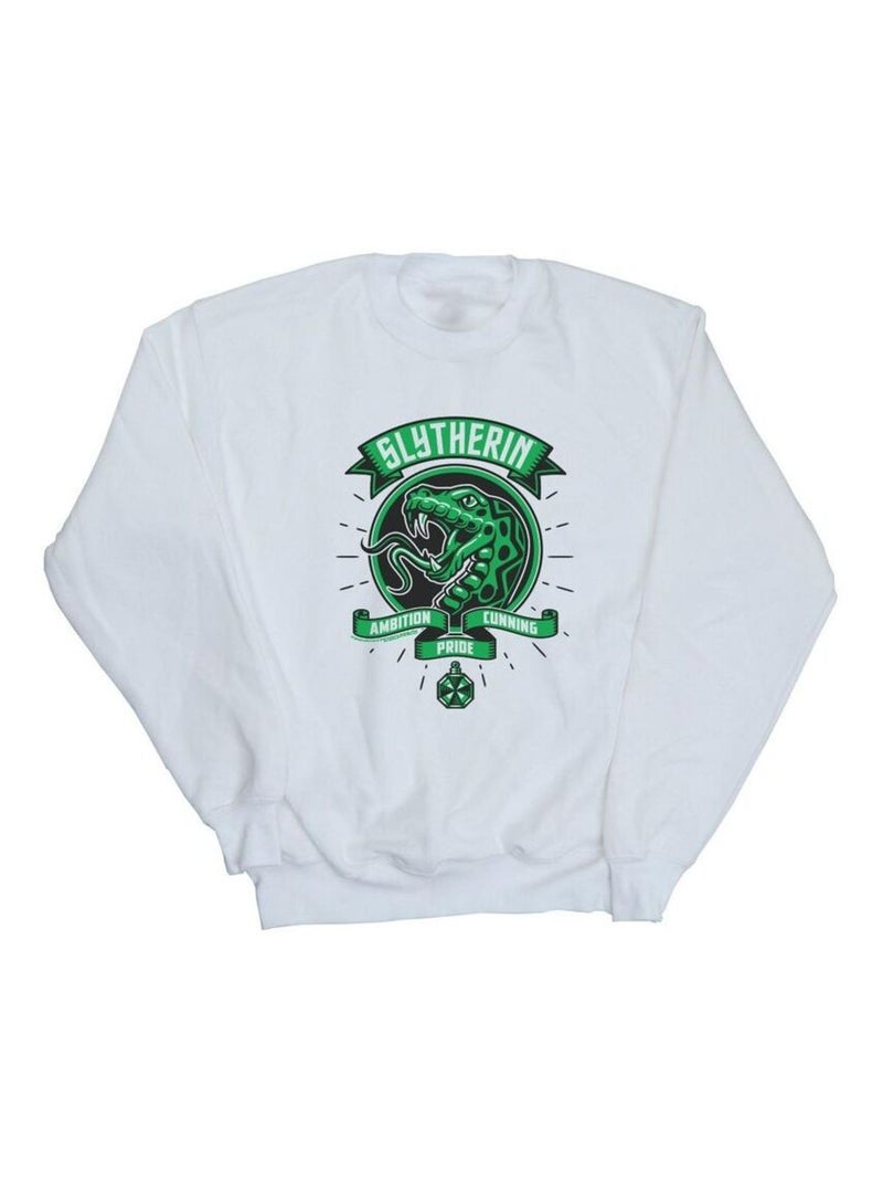 Harry Potter - Sweat SLYTHERIN Blanc - Kiabi