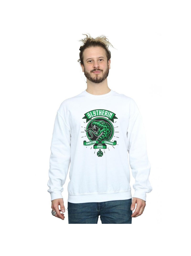 Harry Potter - Sweat SLYTHERIN Blanc - Kiabi