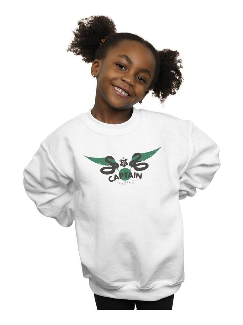 Harry Potter - Sweat SLYTHERIN Blanc - Kiabi