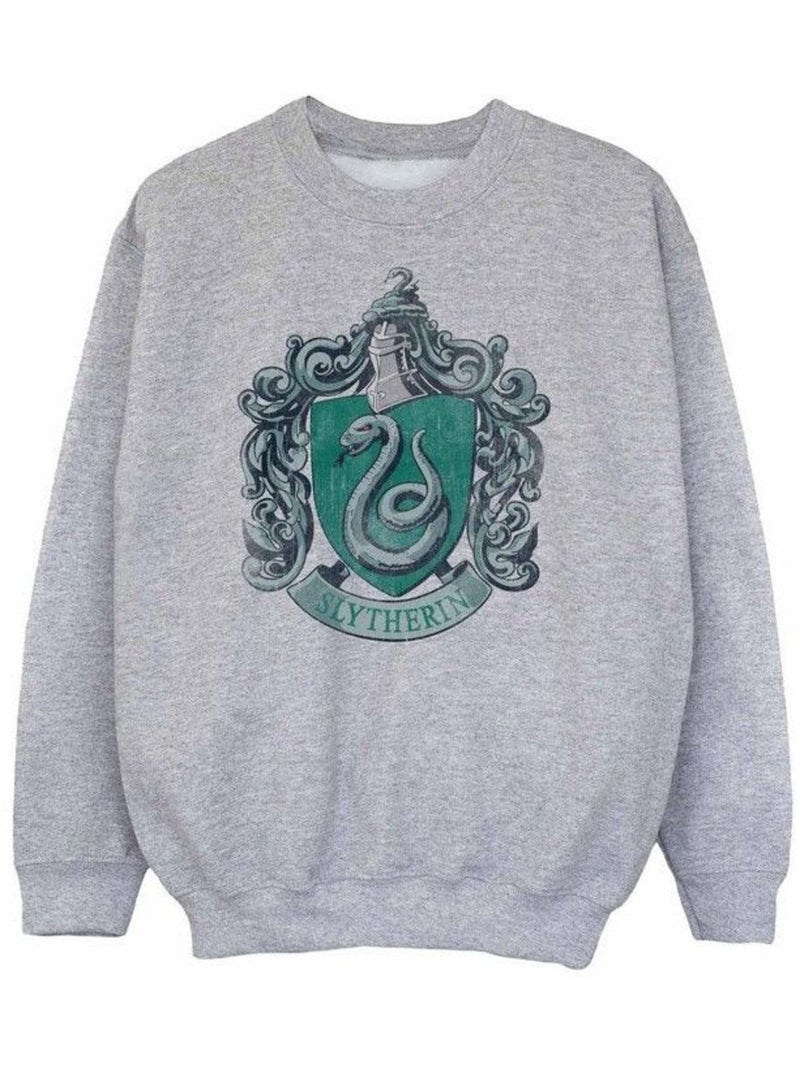 Harry Potter - Sweat SLYTHERIN Gris chiné - Kiabi