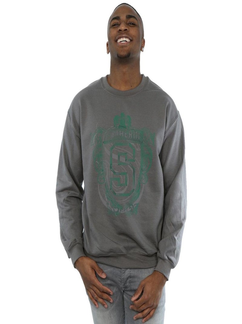 Harry Potter - Sweat SLYTHERIN Gris Noir - Kiabi