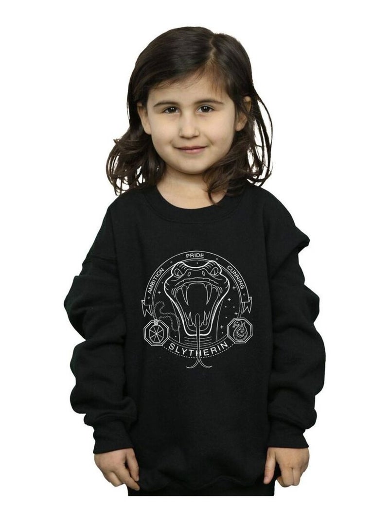 Harry Potter - Sweat SLYTHERIN Noir - Kiabi