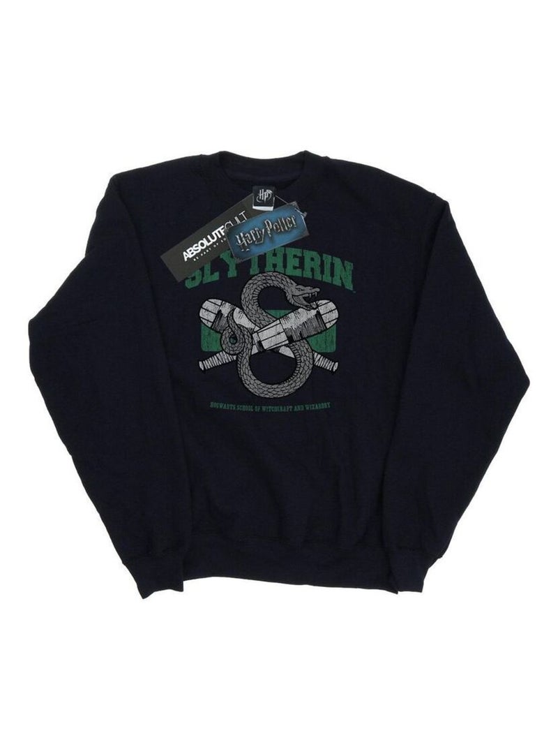 Harry Potter - Sweat SLYTHERIN QUIDDITCH Noir - Kiabi