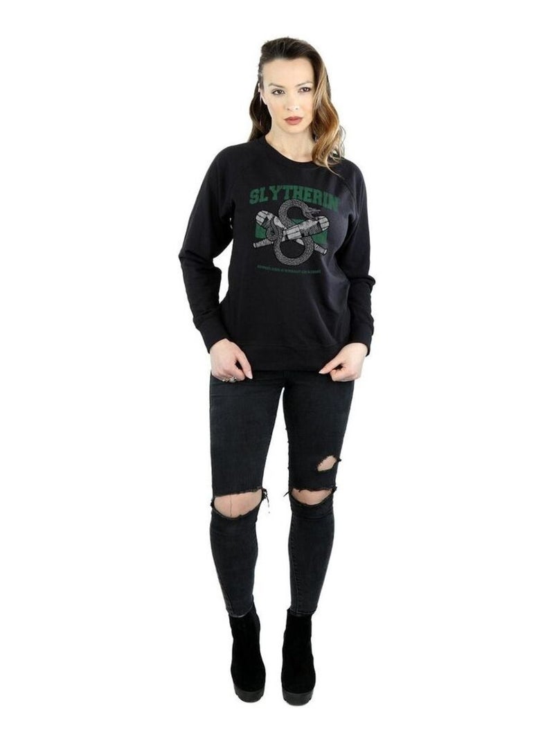 Harry Potter - Sweat SLYTHERIN QUIDDITCH Noir - Kiabi