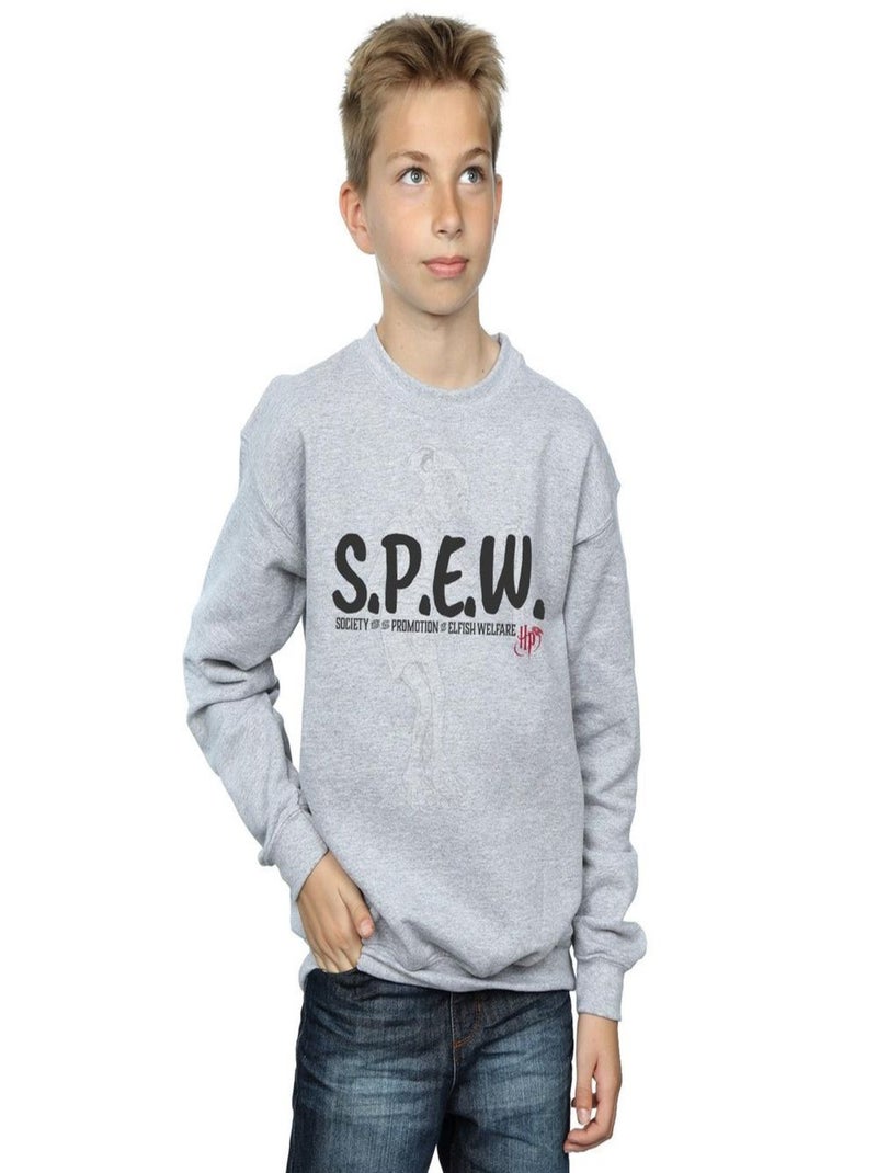 Harry Potter - Sweat SPEW Gris chiné - Kiabi