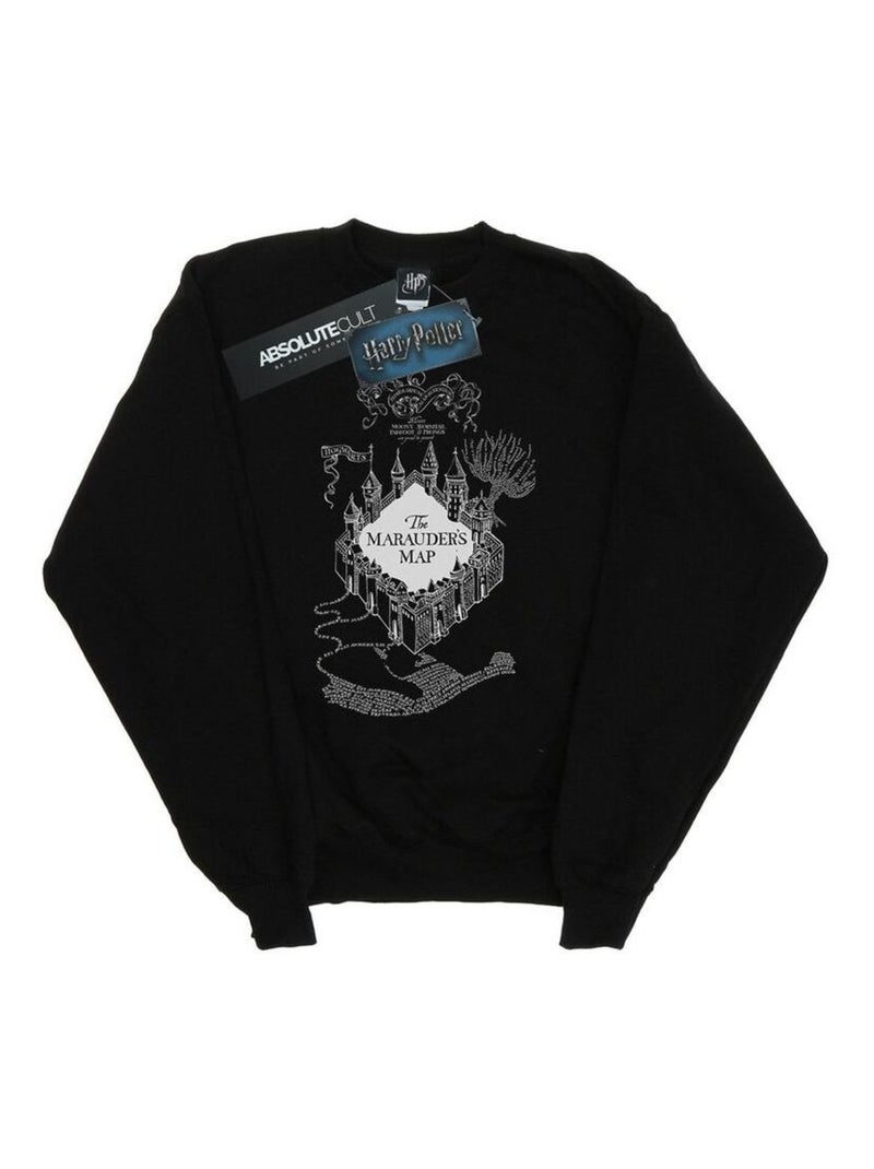 Harry Potter - Sweat THE MARAUDER'S MAP Noir - Kiabi