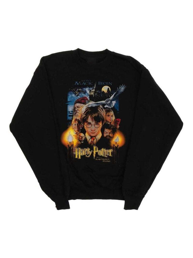 Harry Potter - Sweat THE SORCERER'S STONE Noir - Kiabi