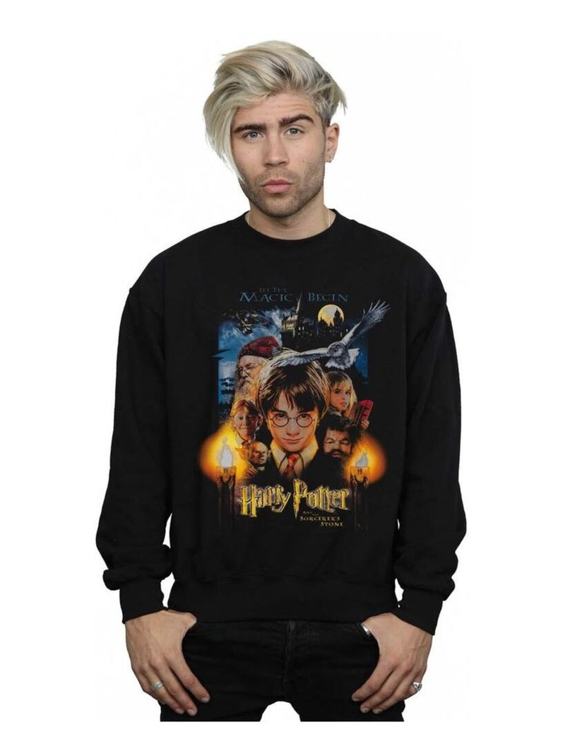 Harry Potter - Sweat THE SORCERER'S STONE Noir - Kiabi