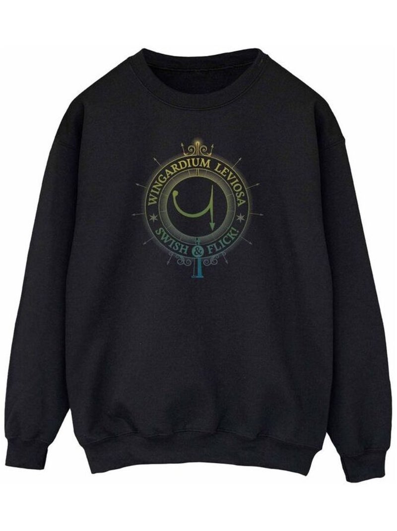 Harry Potter - Sweat WINGARDIUM LEVIOSA Noir - Kiabi