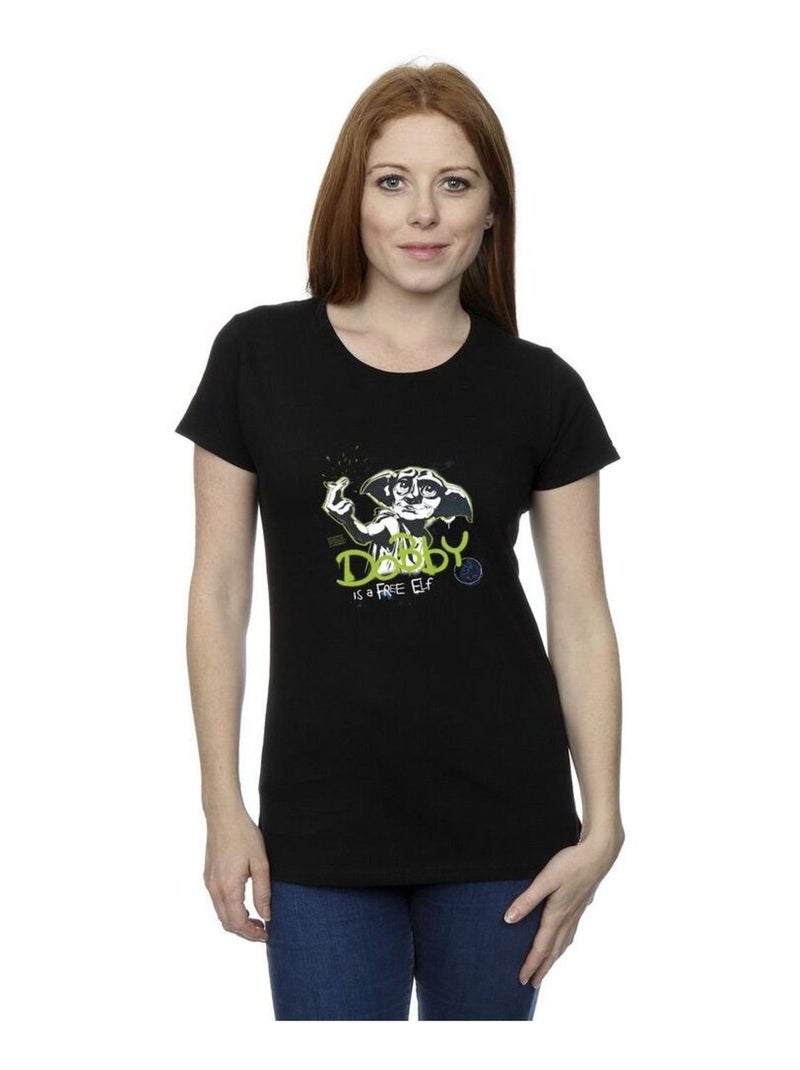 Harry Potter - T-shirt A FREE ELF Noir - Kiabi