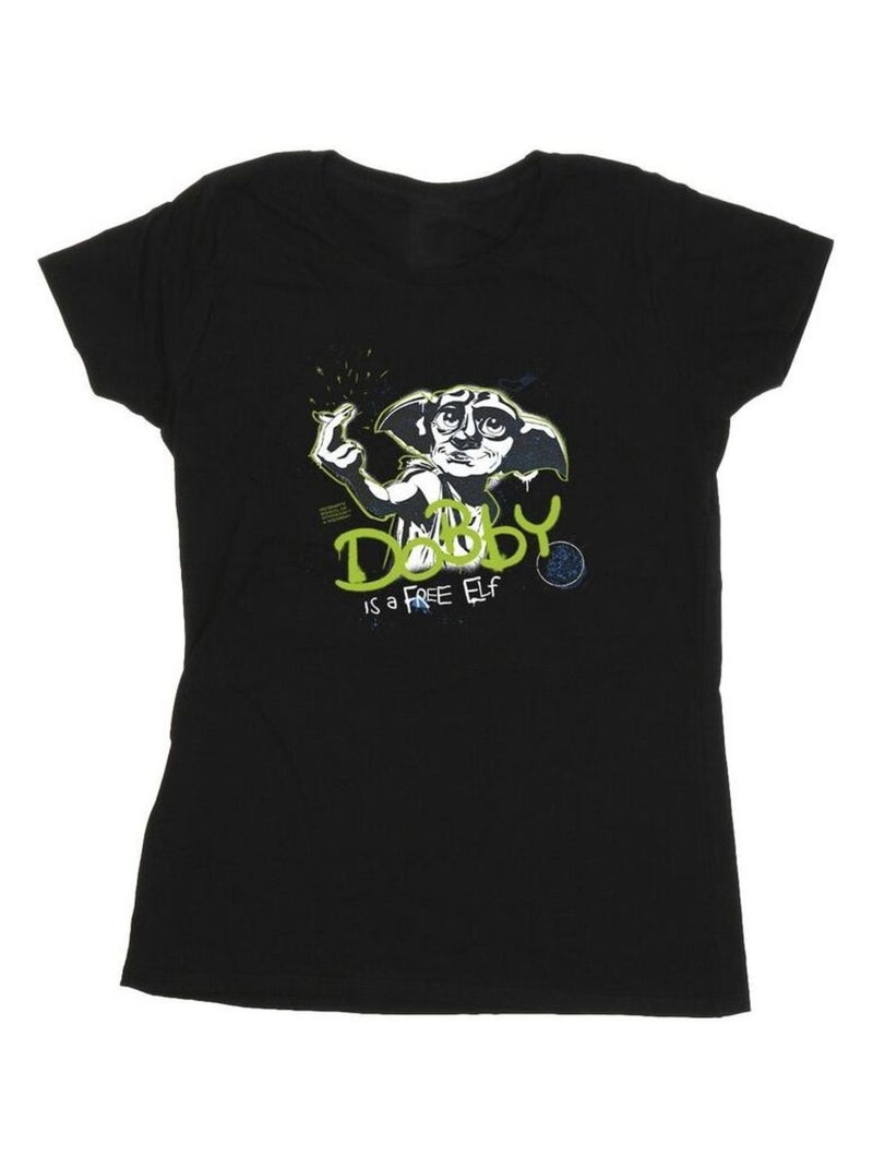 Harry Potter - T-shirt A FREE ELF Noir - Kiabi