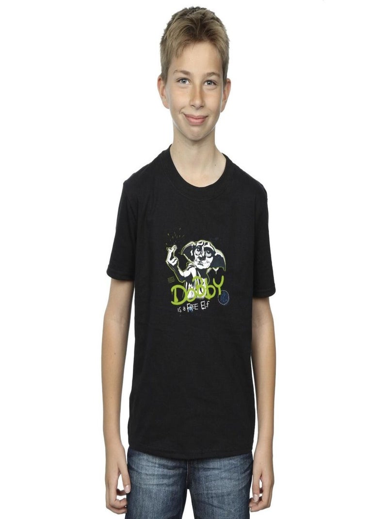 Harry Potter - T-shirt A FREE ELF Noir - Kiabi