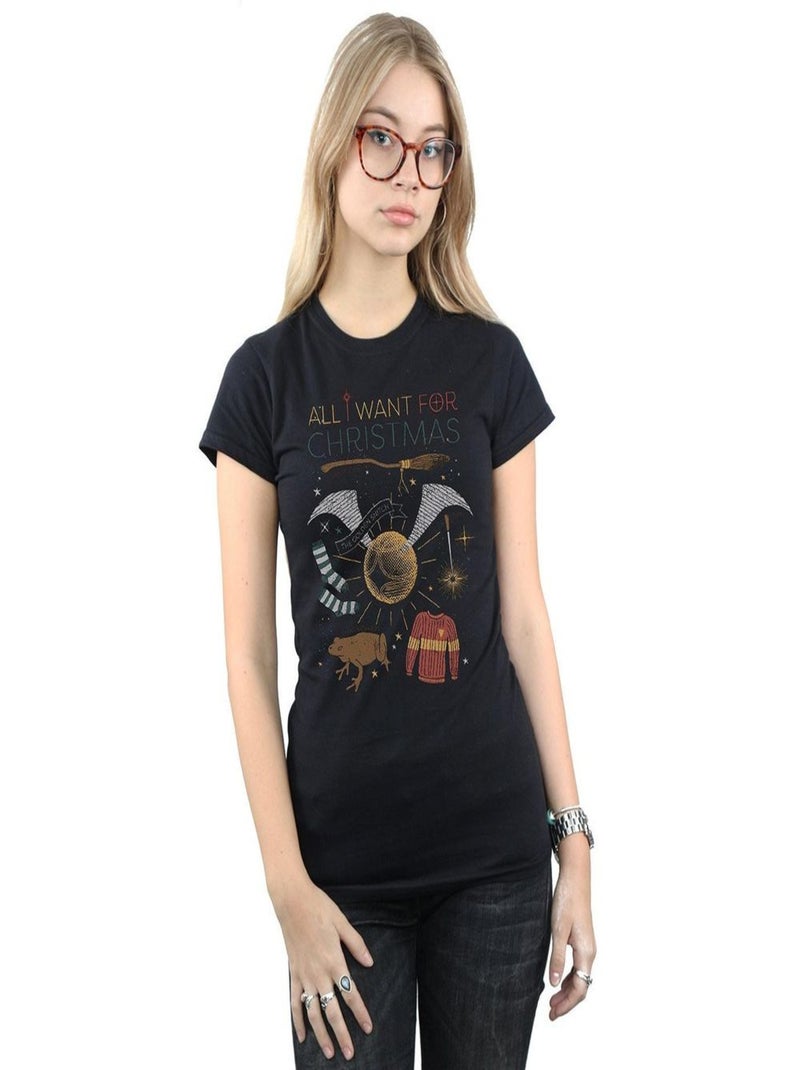 Harry Potter - T-shirt ALL WANT FOR Noir - Kiabi