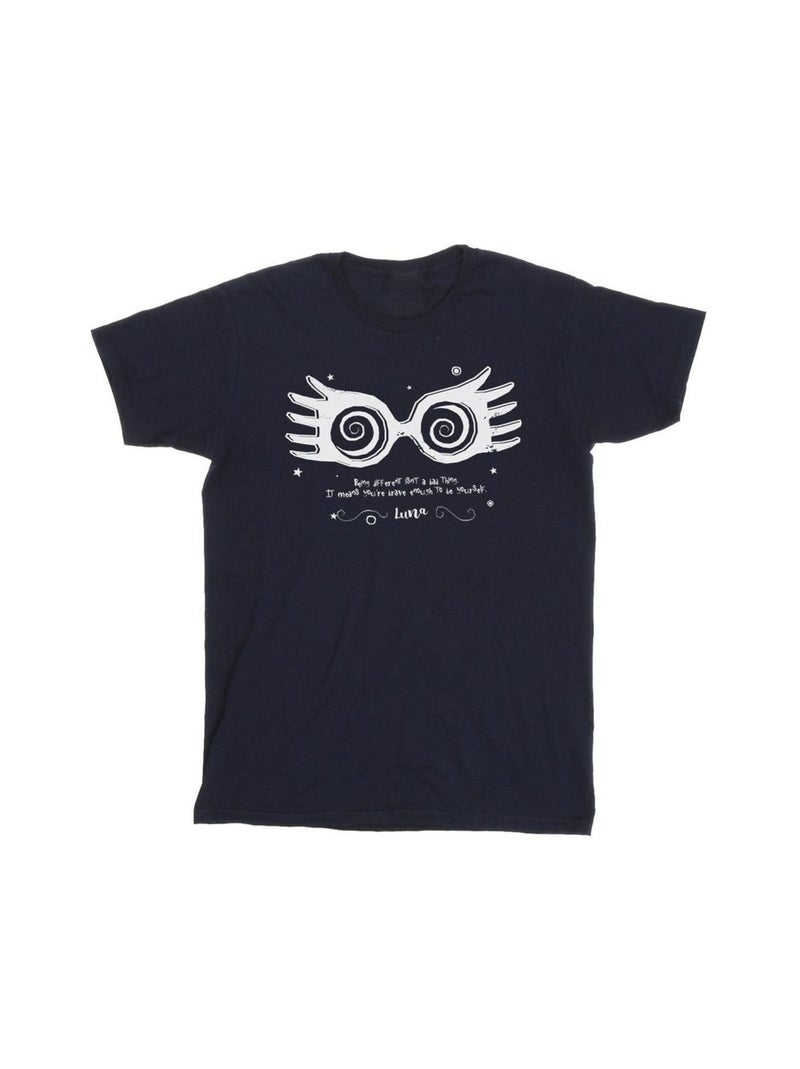 Harry Potter - T-shirt BEING DIFFERENT Bleu marine - Kiabi