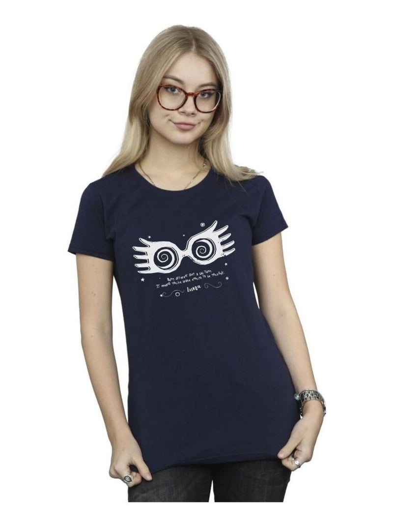 Harry Potter - T-shirt BEING DIFFERENT Bleu marine - Kiabi