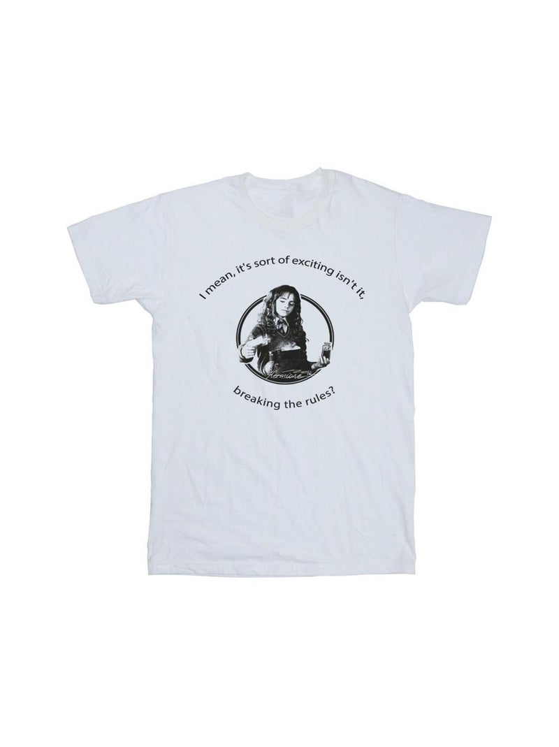 Harry Potter - T-shirt BREAKING THE RULES Blanc - Kiabi