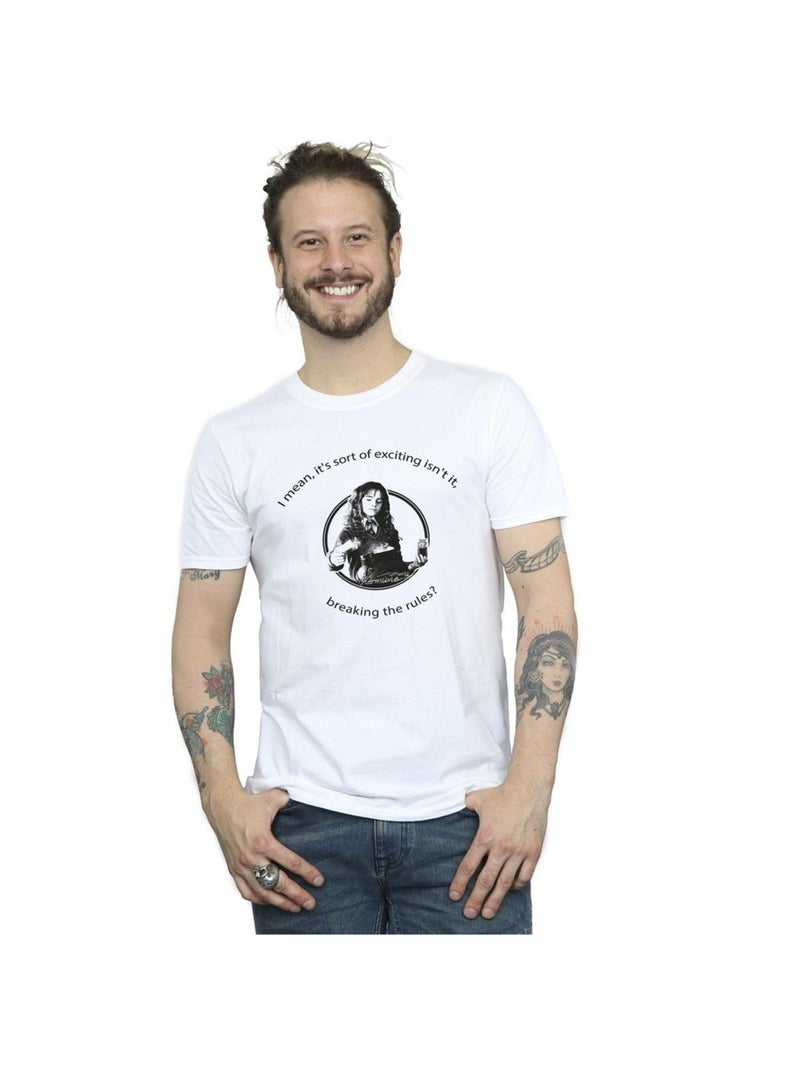 Harry Potter - T-shirt BREAKING THE RULES Blanc - Kiabi