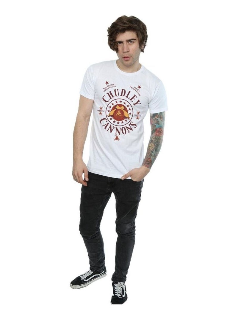 Harry Potter - T-shirt CHUDLEY CANNONS Blanc - Kiabi