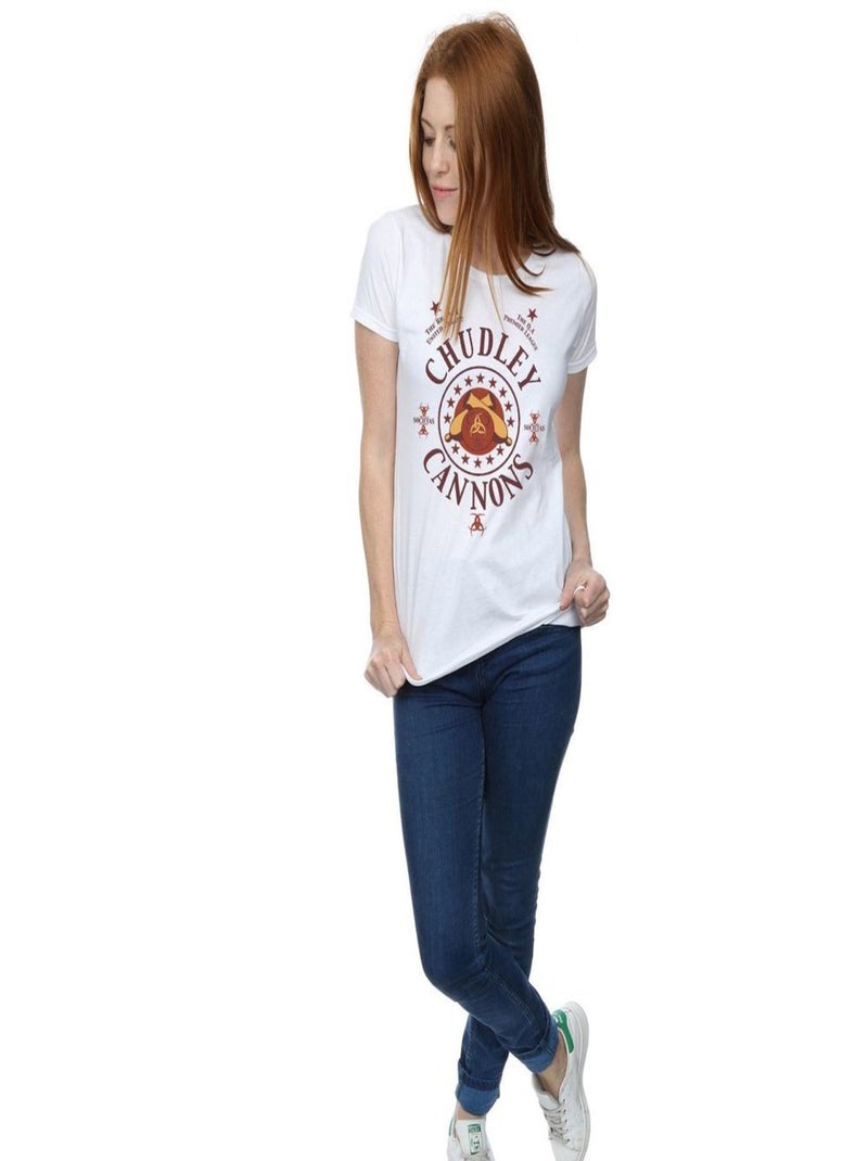 Harry Potter - T-shirt CHUDLEY CANNONS Blanc - Kiabi