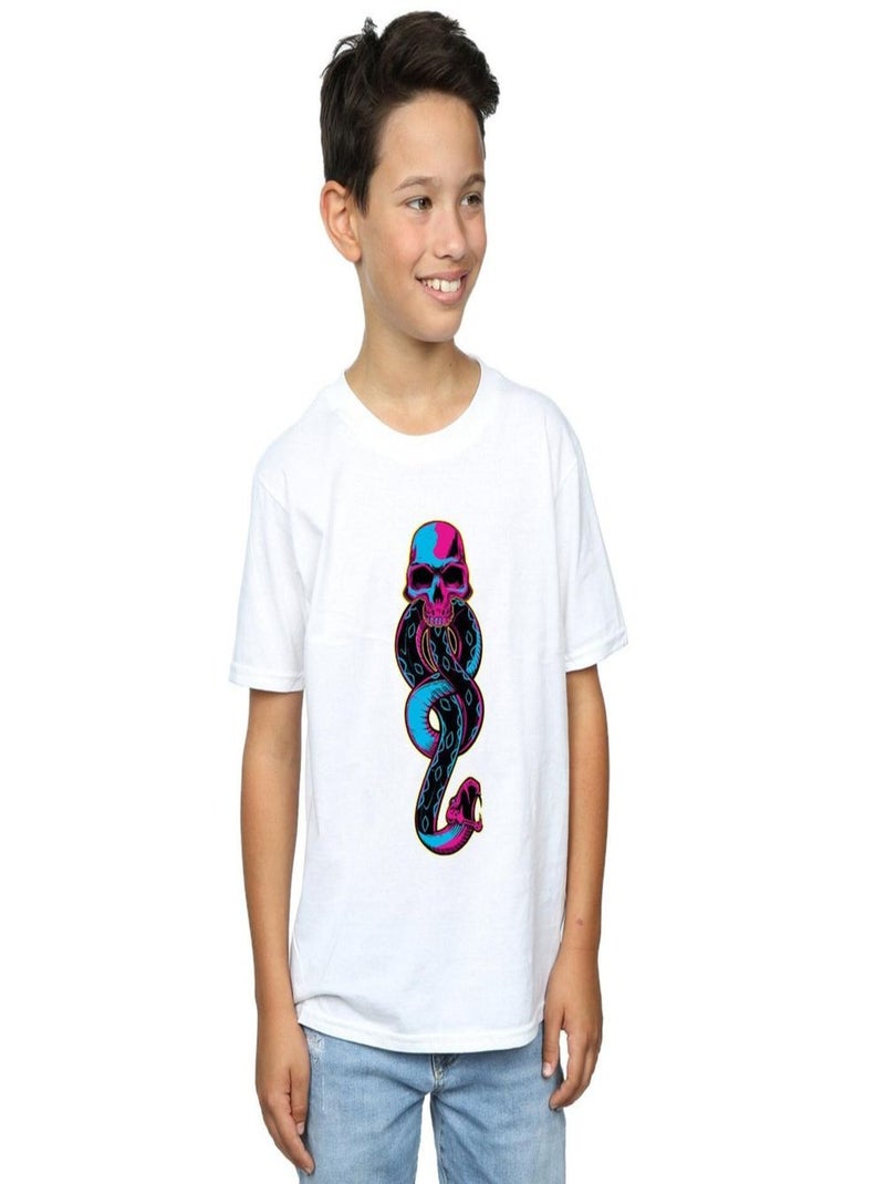 Harry Potter - T-shirt DARK MARK Blanc - Kiabi