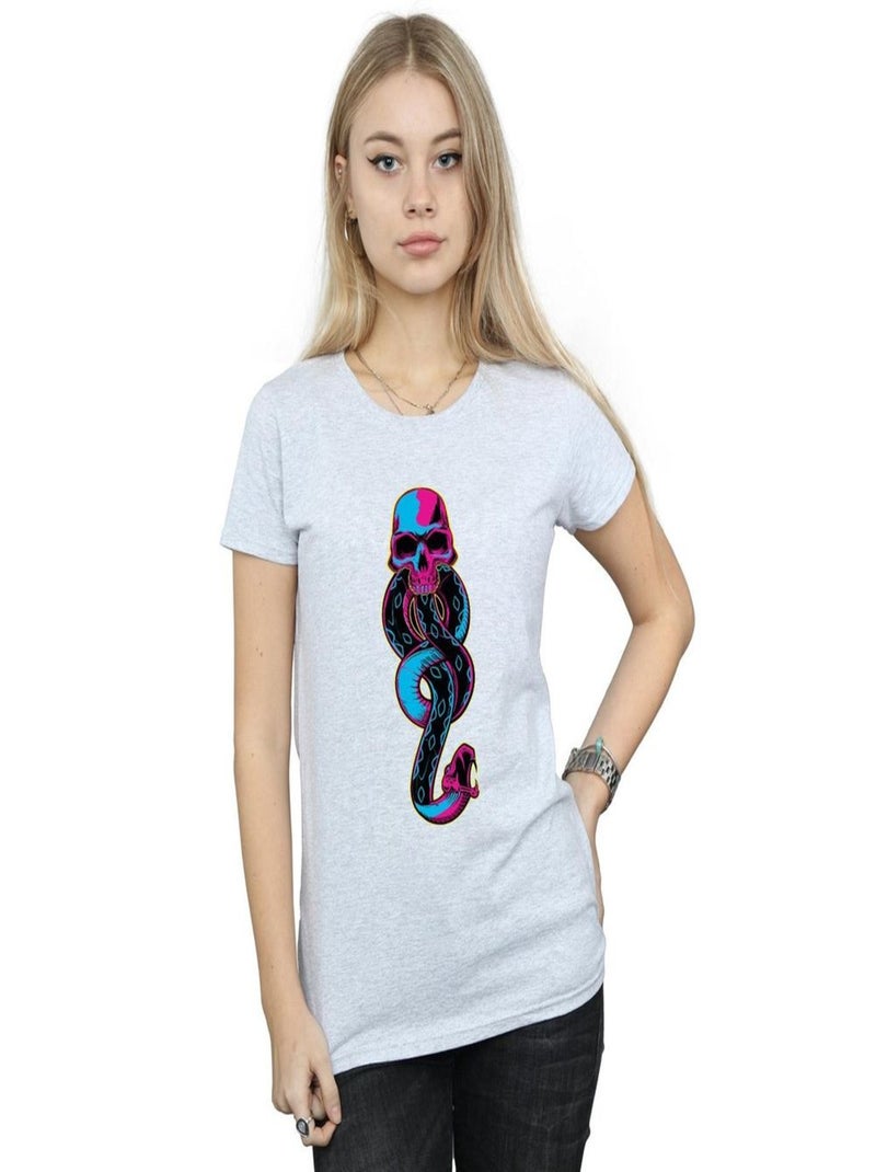 Harry Potter - T-shirt DARK MARK Gris chiné - Kiabi