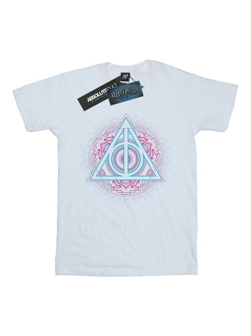 Harry Potter - T-shirt DEATHLY HALLOWS Blanc - Kiabi