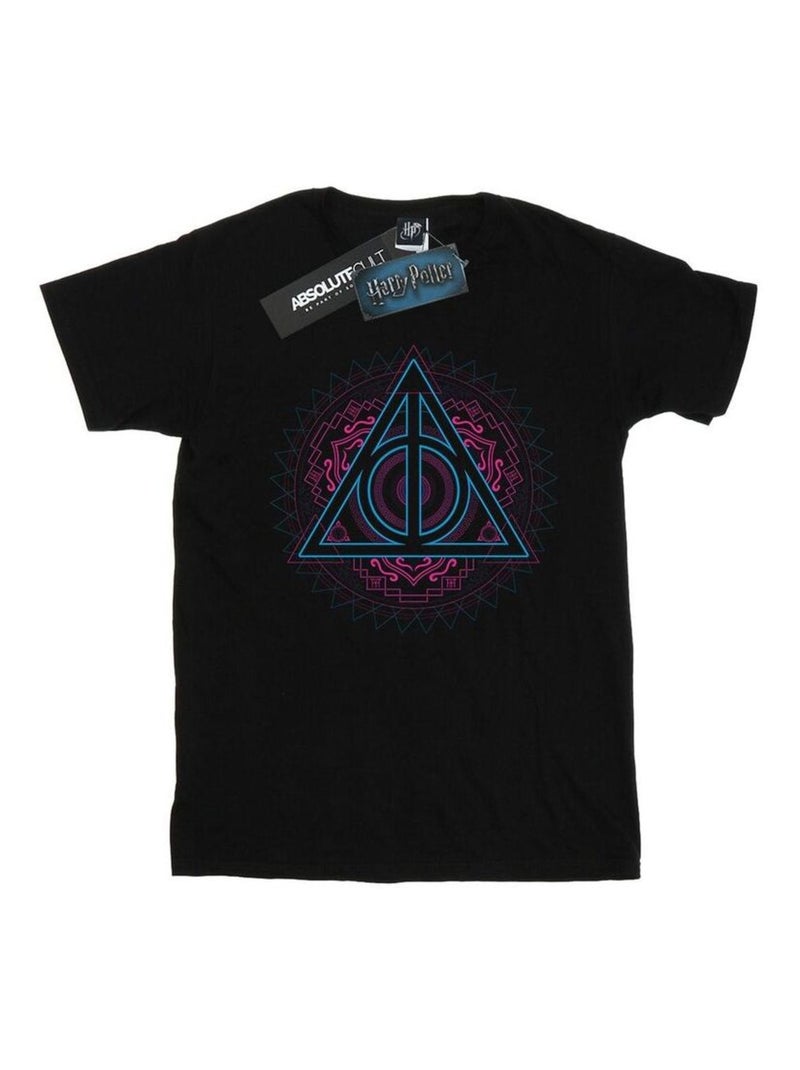 Harry Potter - T-shirt DEATHLY HALLOWS Noir - Kiabi