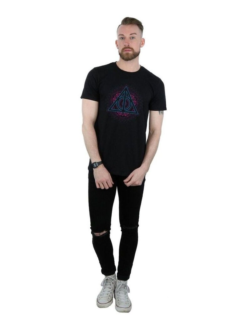 Harry Potter - T-shirt DEATHLY HALLOWS Noir - Kiabi