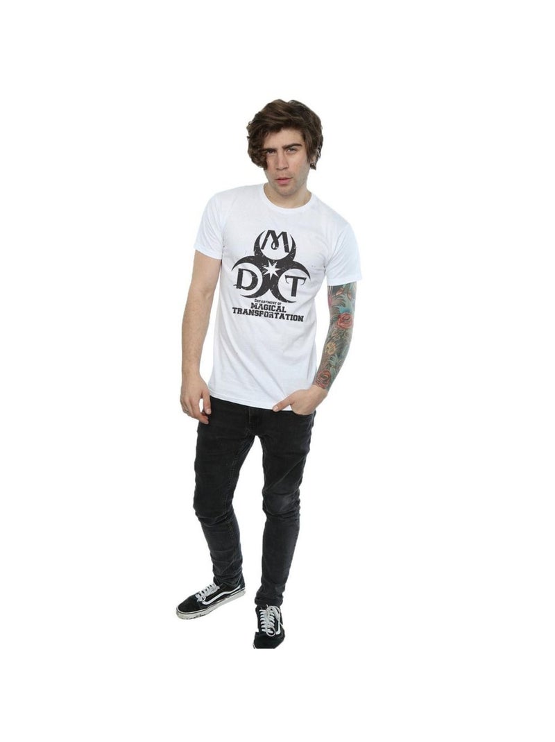 Harry Potter - T-shirt DEPARTMENT OF MAGICAL TRANSPORTATION Blanc - Kiabi