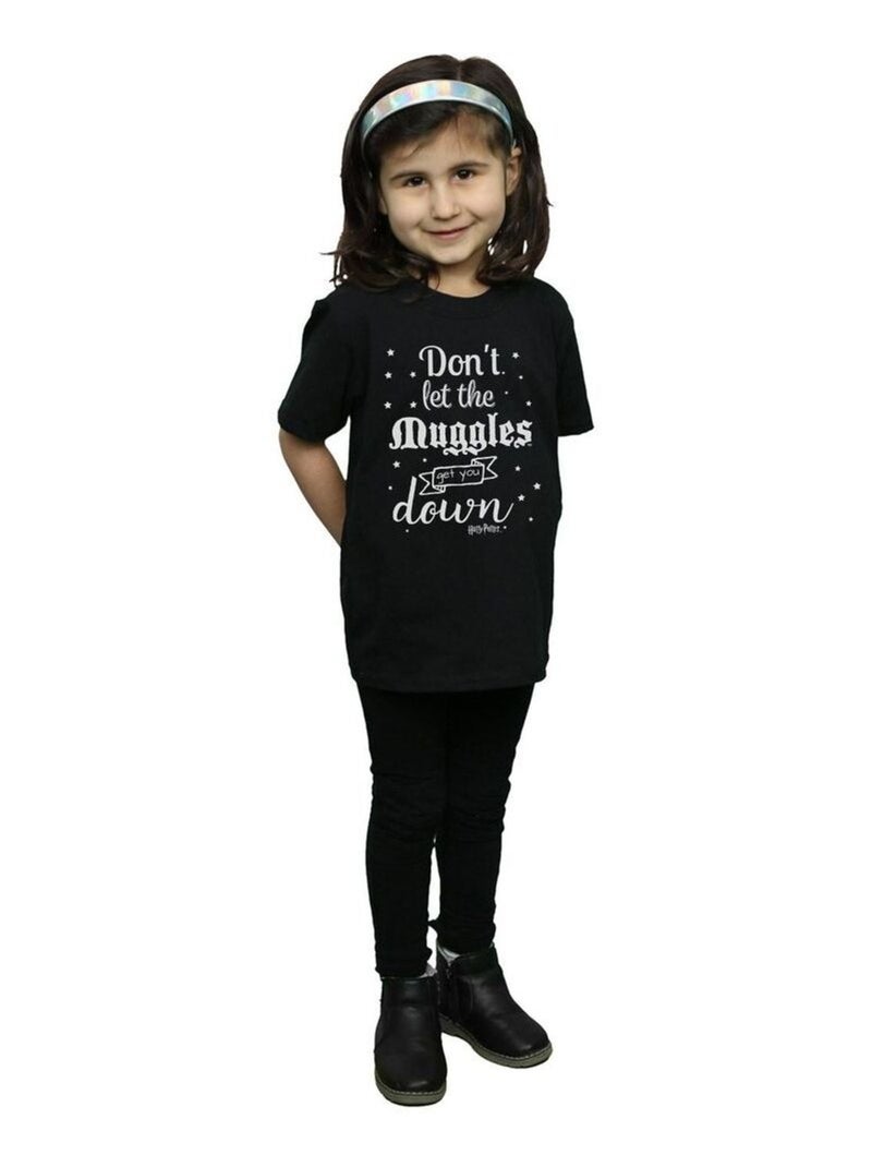 Harry Potter - T-shirt DON'T LET THE MUGGLES Noir - Kiabi
