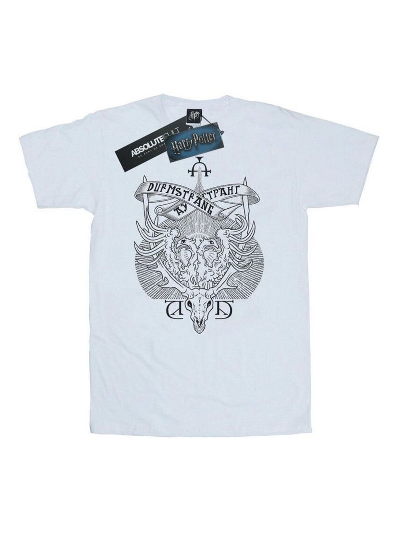 Harry Potter - T-shirt DURMSTRANG INSTITUTE Blanc - Kiabi