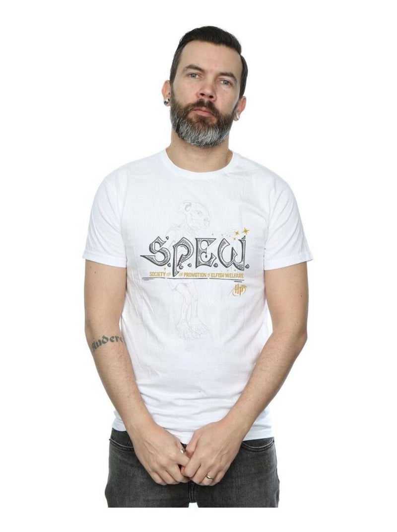 Harry Potter - T-shirt ElfeISH WElfeARE Blanc - Kiabi