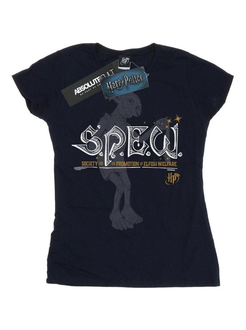 Harry Potter - T-shirt ELFISH WELFARE Bleu marine - Kiabi