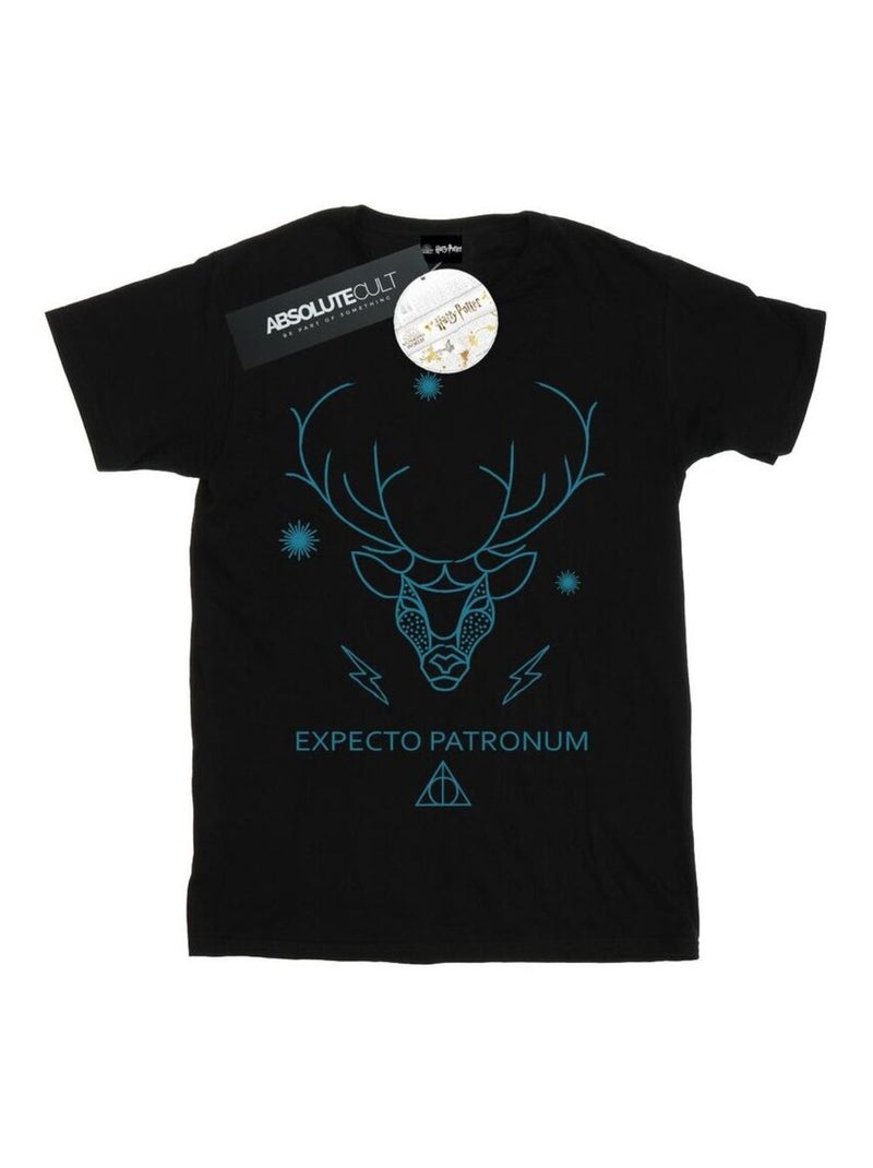 Harry Potter - T-shirt EXPECTO PATRONUM Noir - Kiabi