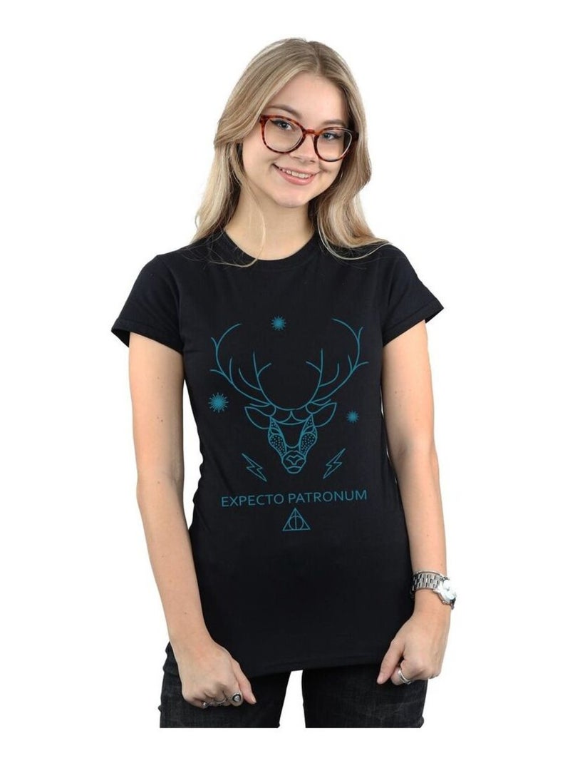 Harry Potter - T-shirt EXPECTO PATRONUM Noir - Kiabi