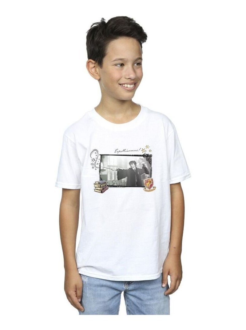 Harry Potter - T-shirt EXPELLIARMUS Blanc - Kiabi
