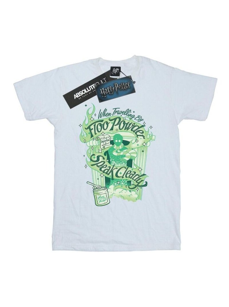 Harry Potter - T-shirt FLOO POWDER Blanc - Kiabi