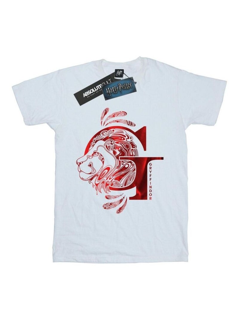 Harry Potter - T-shirt GRYFFINDOR Blanc - Kiabi