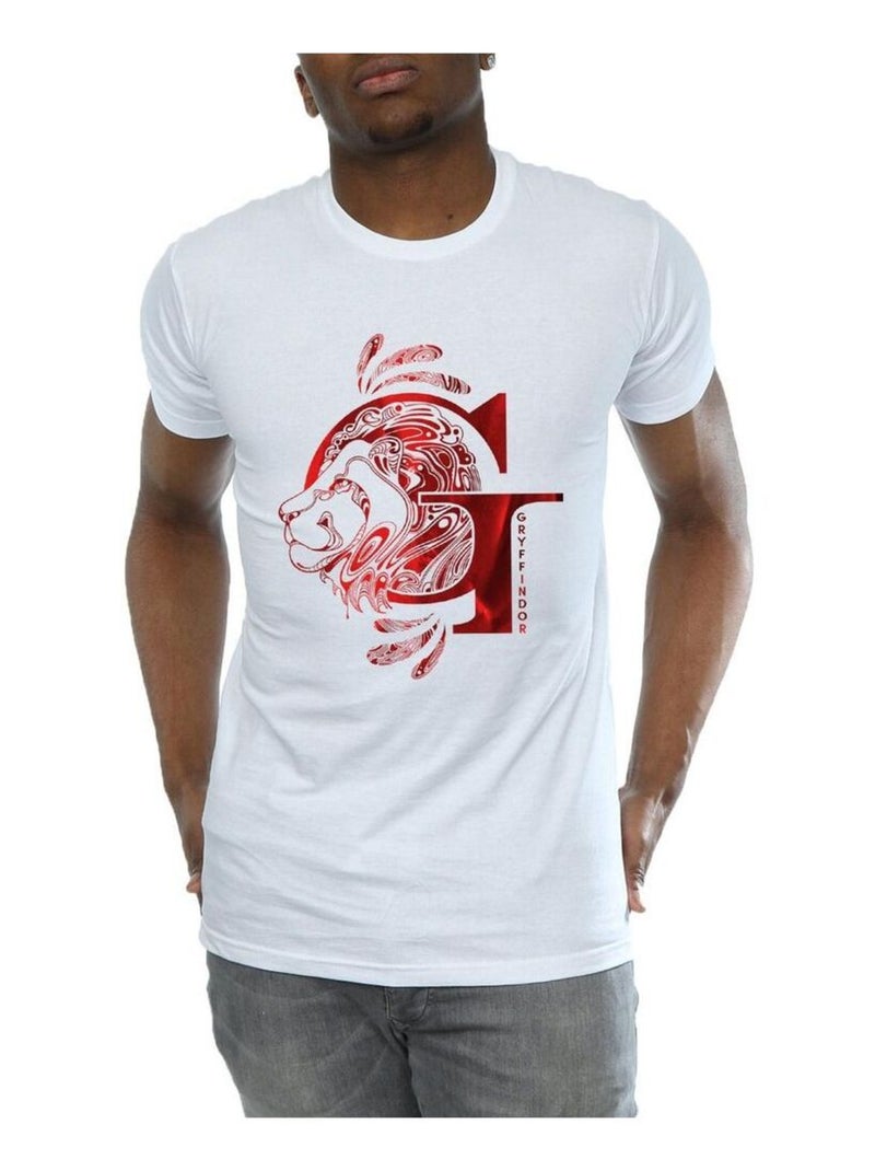 Harry Potter - T-shirt GRYFFINDOR Blanc - Kiabi