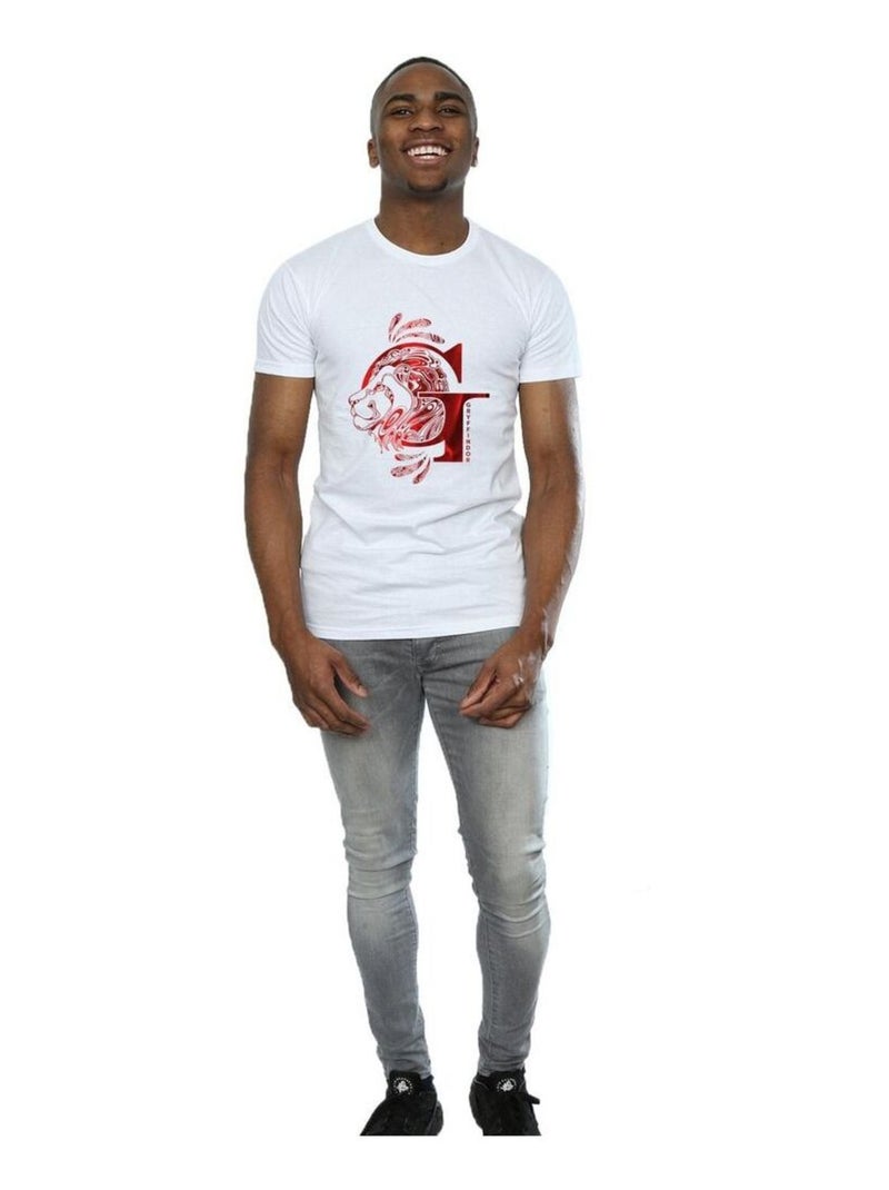 Harry Potter - T-shirt GRYFFINDOR Blanc - Kiabi