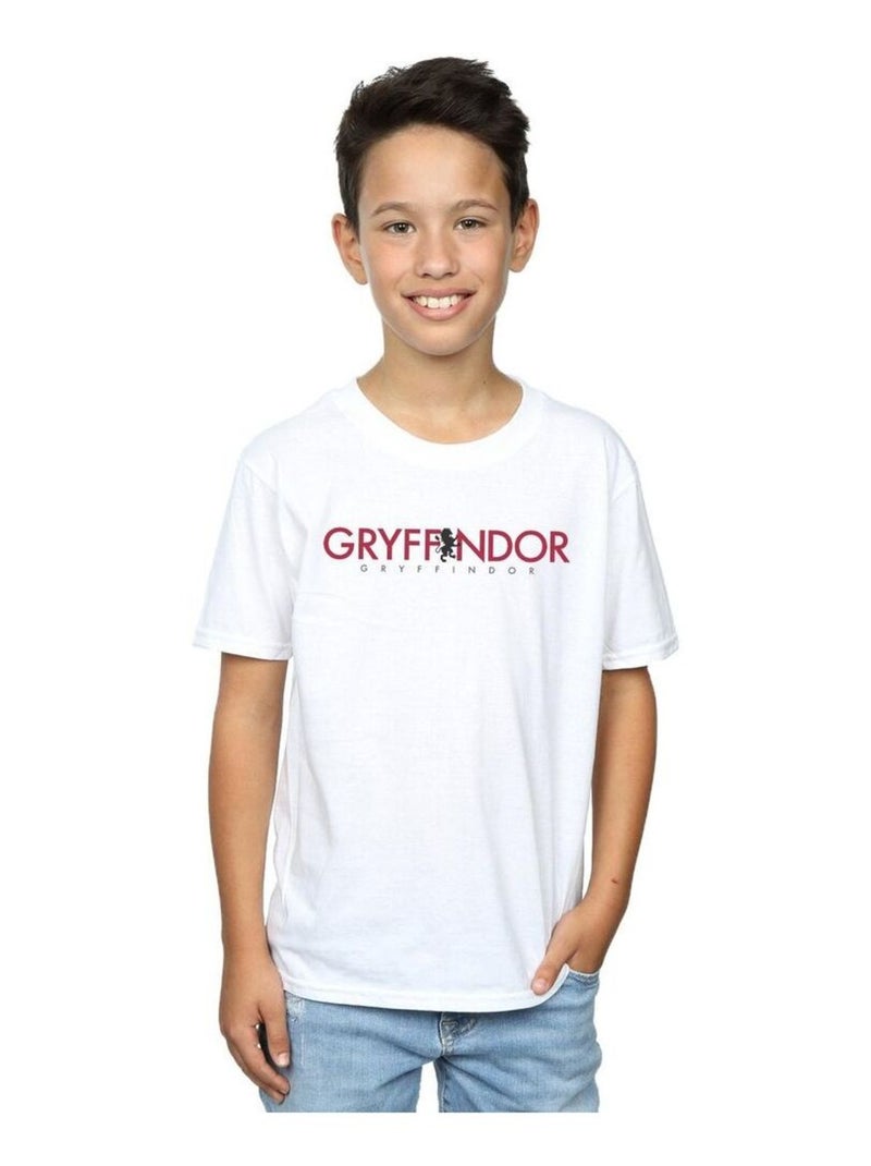 Harry Potter - T-shirt GRYFFINDOR Blanc - Kiabi