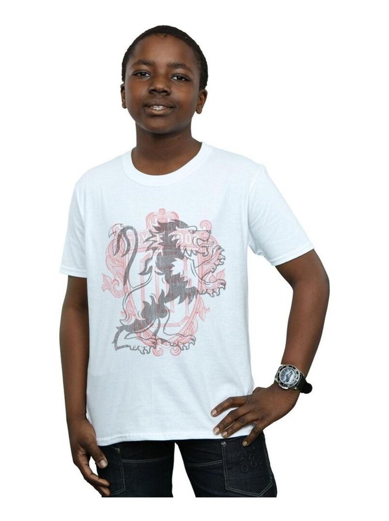Harry Potter - T-shirt GRYFFINDOR Blanc - Kiabi