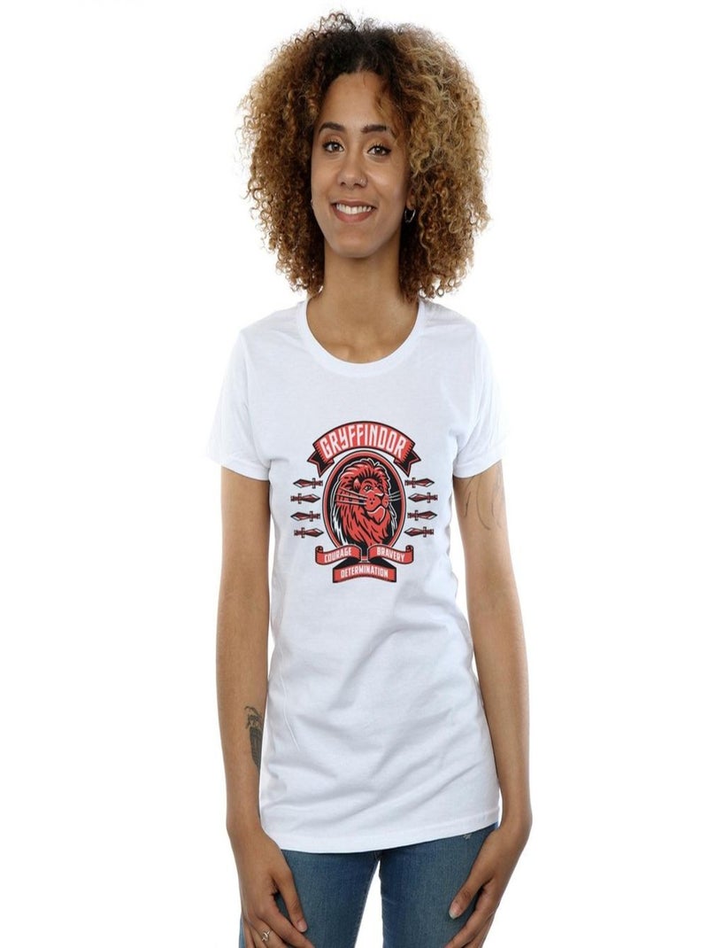 Harry Potter - T-shirt GRYFFINDOR Blanc - Kiabi