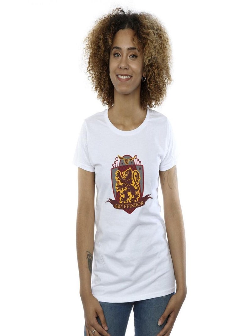 Harry Potter - T-shirt GRYFFINDOR Blanc - Kiabi