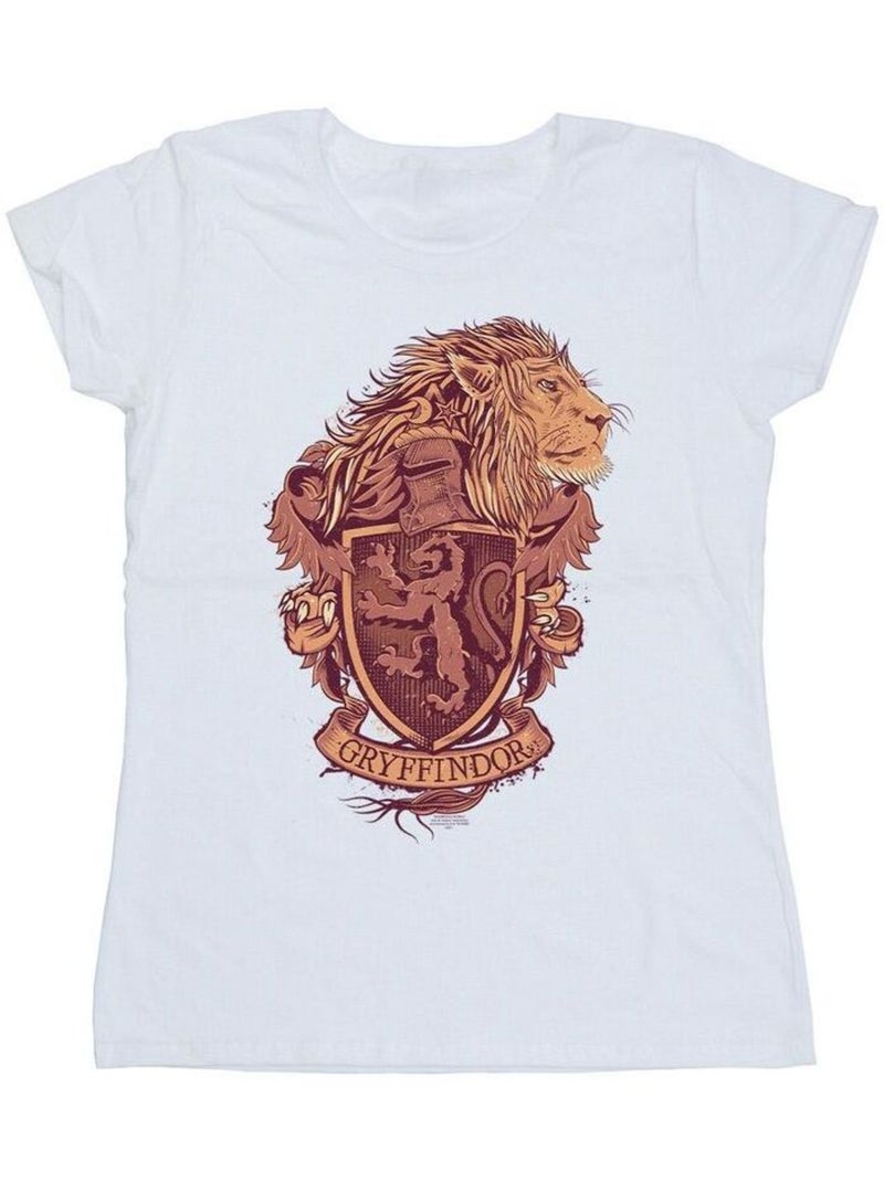 Harry Potter - T-shirt GRYFFINDOR Blanc - Kiabi