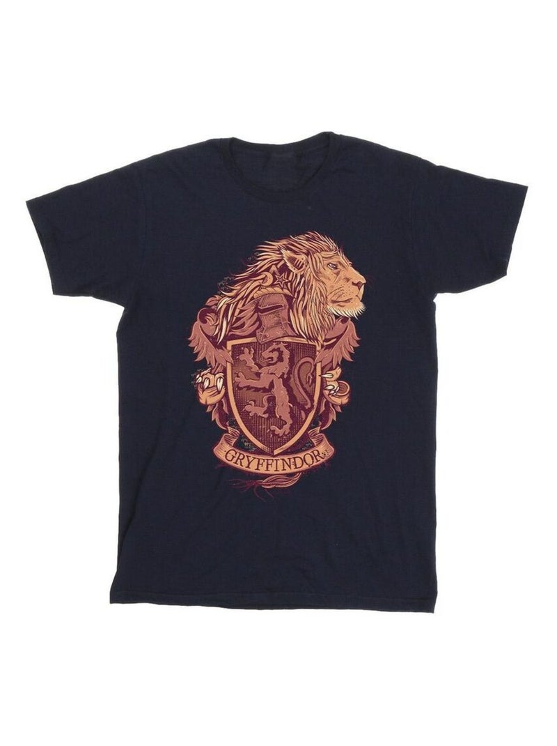 Harry Potter - T-shirt GRYFFINDOR Bleu marine - Kiabi