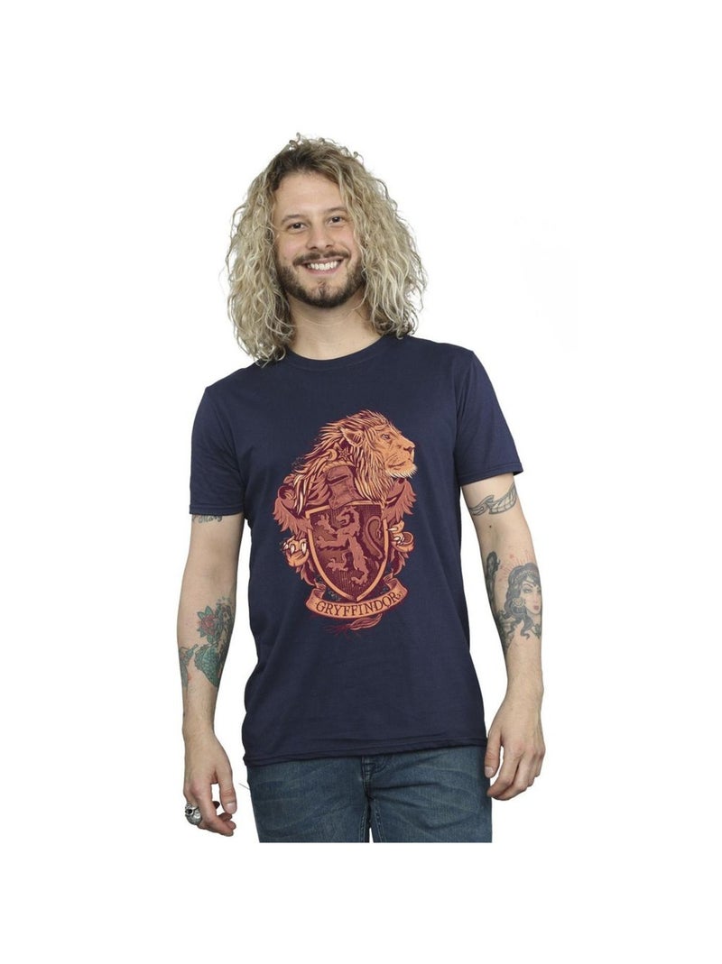 Harry Potter - T-shirt GRYFFINDOR Bleu marine - Kiabi