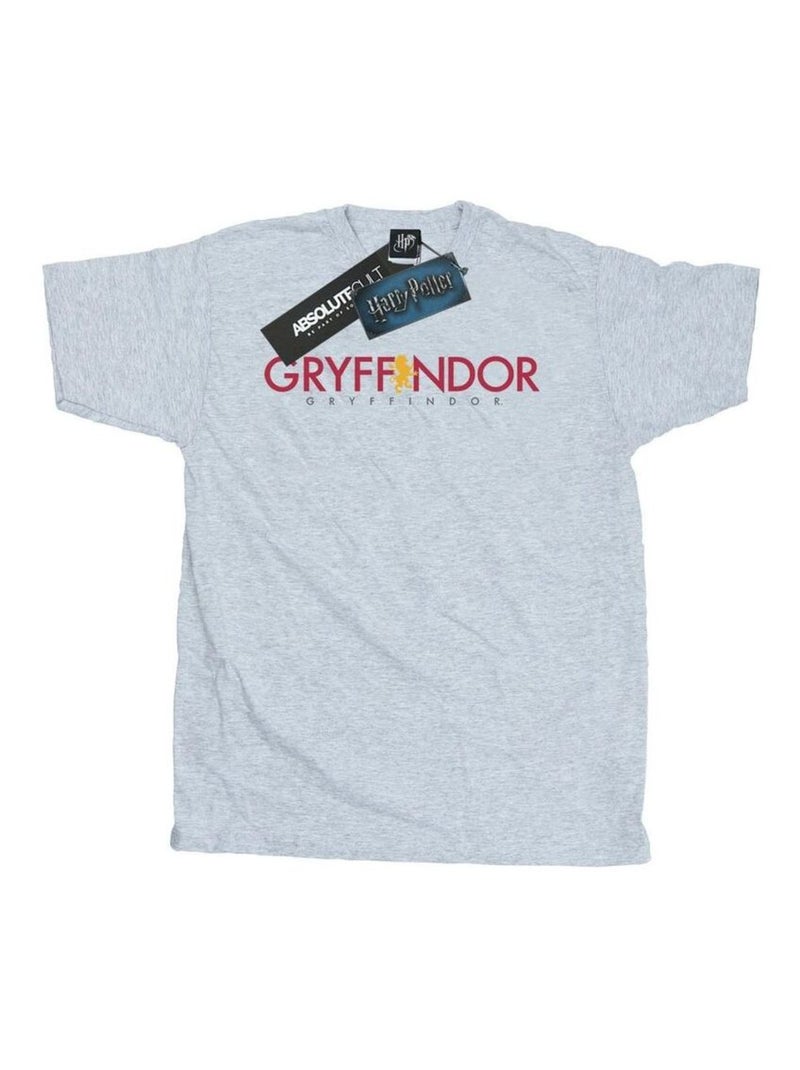 Harry Potter - T-shirt GRYFFINDOR Gris chiné - Kiabi