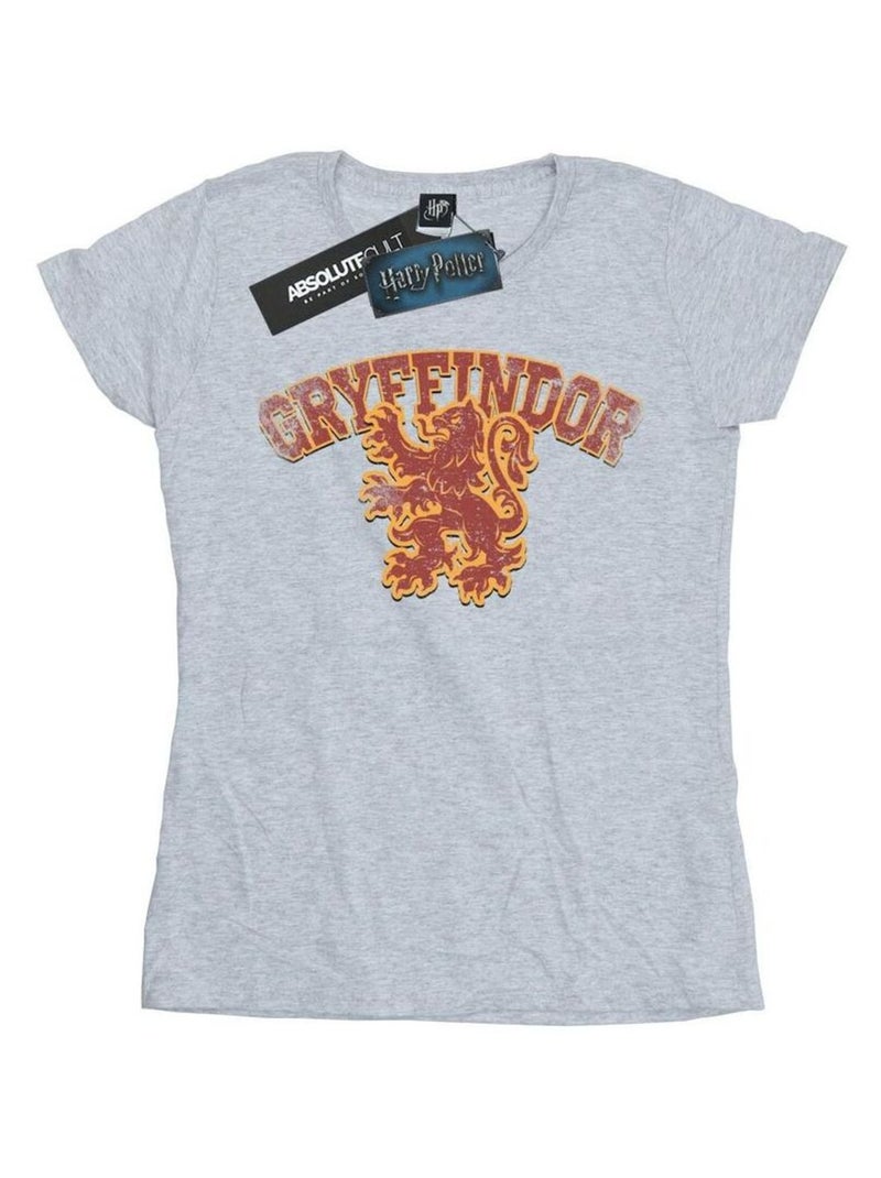Harry Potter - T-shirt GRYFFINDOR Gris chiné - Kiabi