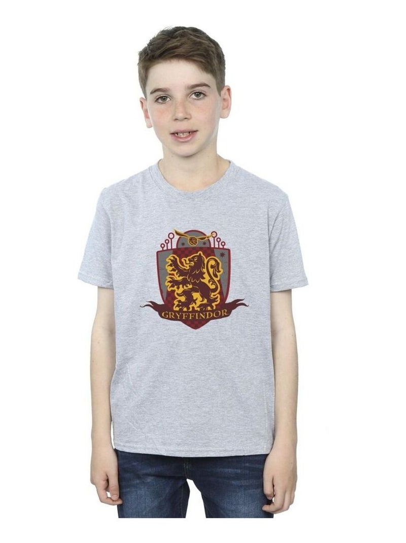 Harry Potter - T-shirt GRYFFINDOR Gris chiné - Kiabi